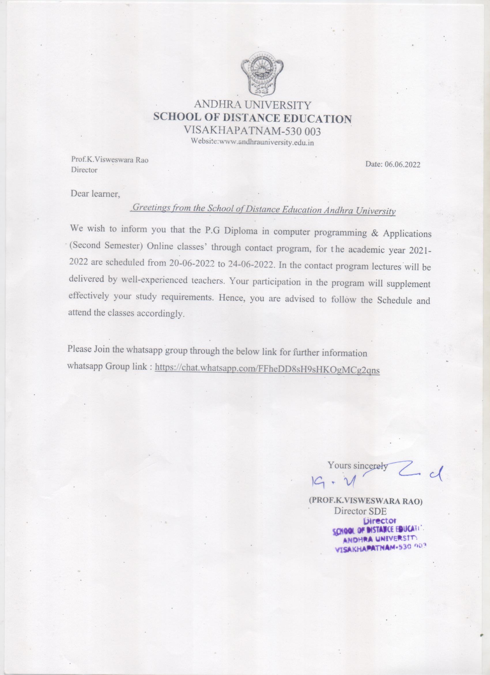 Andhra University School of Distance Education